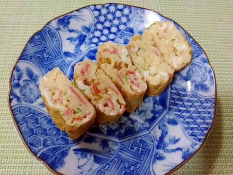 カニかまと万能葱の卵焼き